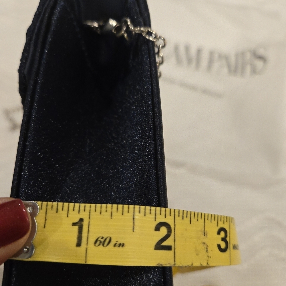 Blue Studded Women's Evening Bag NWOT - Picture 11 of 16